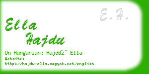 ella hajdu business card